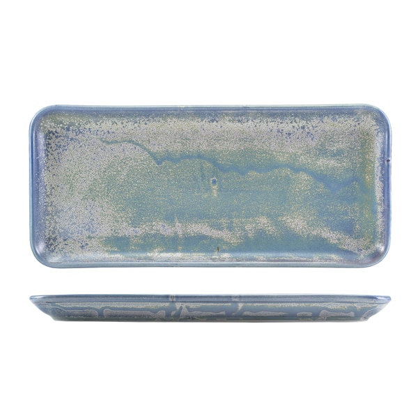 Terra Porcelain Seafoam Narrow Rectangular Platter 36 x 16.5cm - Pack of 3