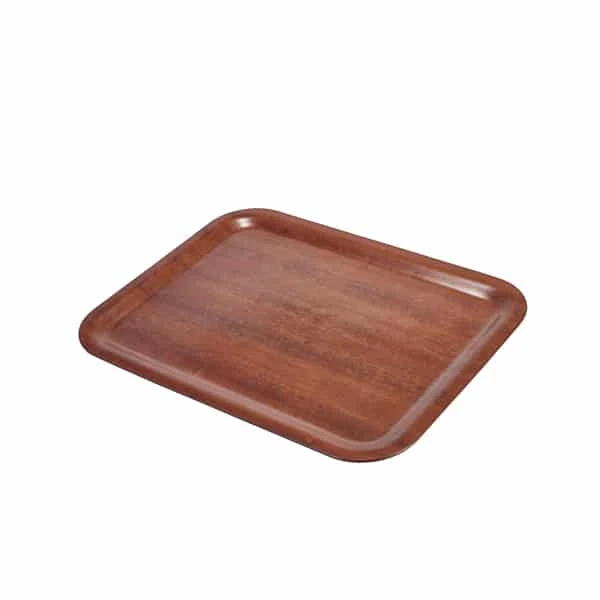 Non-Slip Darkwood Tray 46 x 34cm - Pack of 1 1 Non-Slip Darkwood Tray 46 x 34cm - Pack of 1