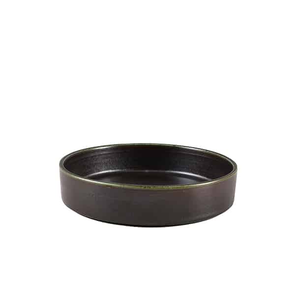 Terra Porcelain Black Presentation Bowl 18cm - Pack of 6