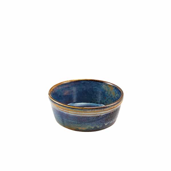 Terra Porcelain Aqua Blue Round Pie Dish 13.6cm - Pack of 6