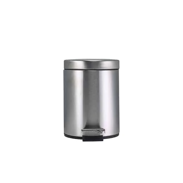 Stainless Steel Pedal Bin 5 Litre - Pack of 1 1 Stainless Steel Pedal Bin 5 Litre - Pack of 1