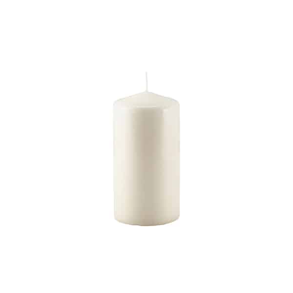 Pillar Candle 15cm H X 8cm Dia Ivory - Pack of 6