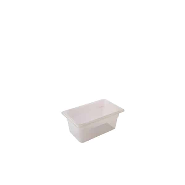 1/9 -Polypropylene GN Pan 100mm Clear - Pack of 6