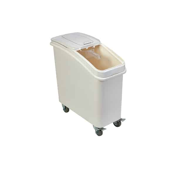 Polypropylene Mobile Ingredient Bin with Scoop 81 Litre