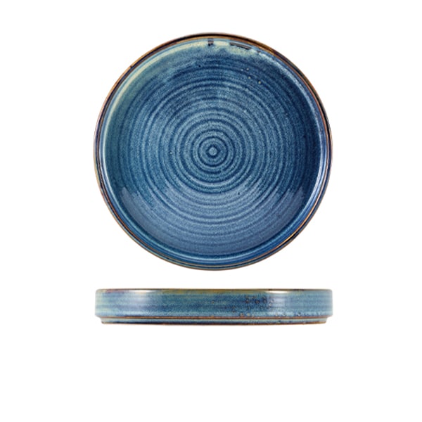 Terra Porcelain Aqua Blue Presentation Plate 20.5cm - Pack of 6