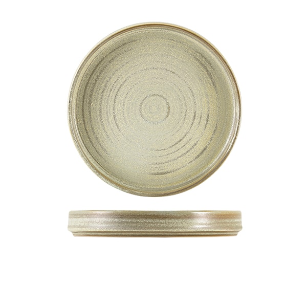 Terra Porcelain Matt Grey Presentation Plate 20.5cm - Pack of 6