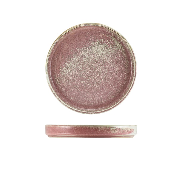 Terra Porcelain Rose Presentation Plate 18cm - Pack of 6