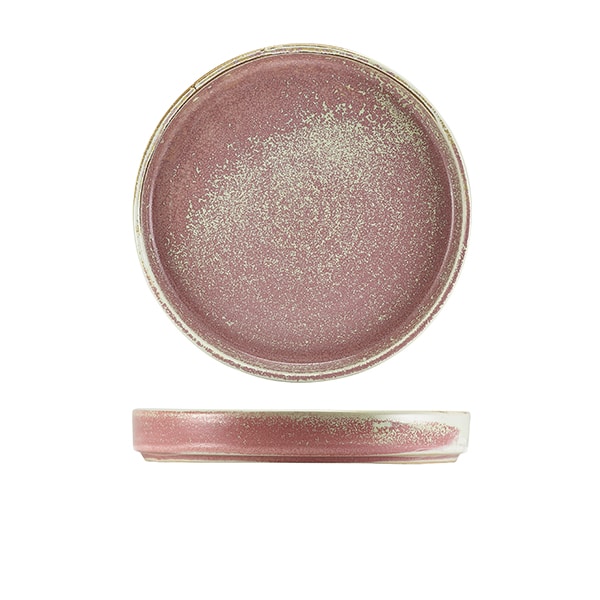 Terra Porcelain Rose Presentation Plate 20.5cm - Pack of 6