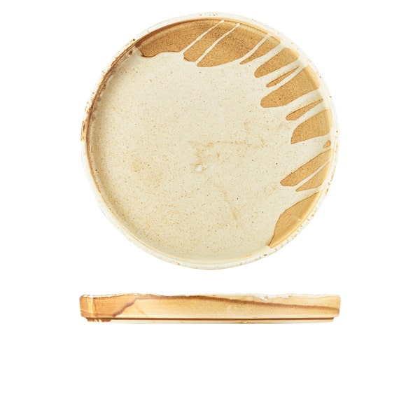 Roko Porcelain Sand Presentation Plate 26cm - Pack of 4