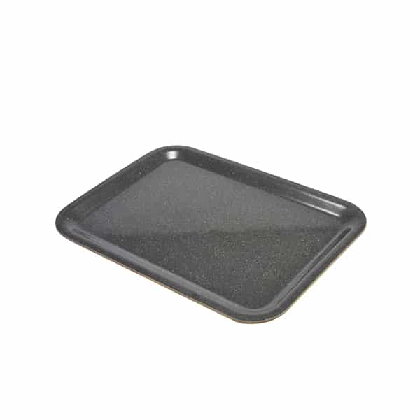 Laminated Wood Tray 46 X 34cm - Dark Granite