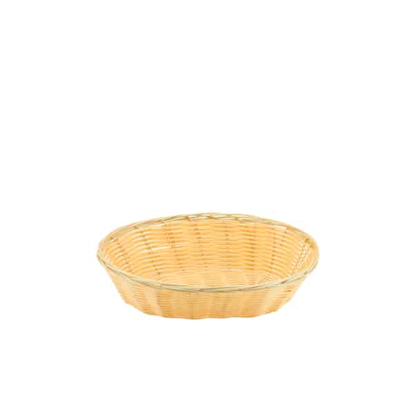 Oval  Polywicker Basket 9"X6"X2.25" - Pack of 12