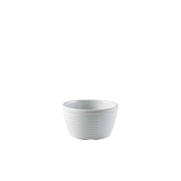 GenWare Melamine Matt White Ripple Ramekin 56ml/ 2oz - Pack of 24