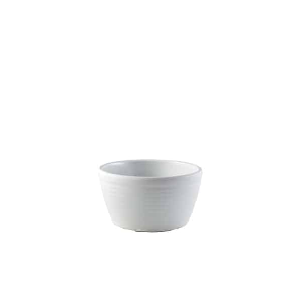 GenWare Melamine Matt White Ripple Ramekin 113ml/ 4oz - Pack of 24