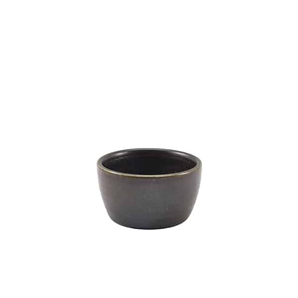 Terra Porcelain Black Ramekin 13cl/ 4.5oz - Pack of 12