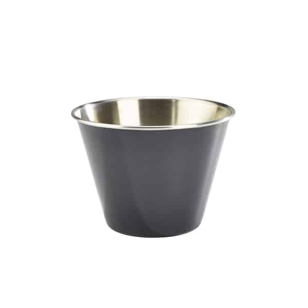 GenWare Black Stainless Steel Ramekin 34cl/ 12oz - Pack of 24 1 GenWare Black Stainless Steel Ramekin 34cl/ 12oz - Pack of 24