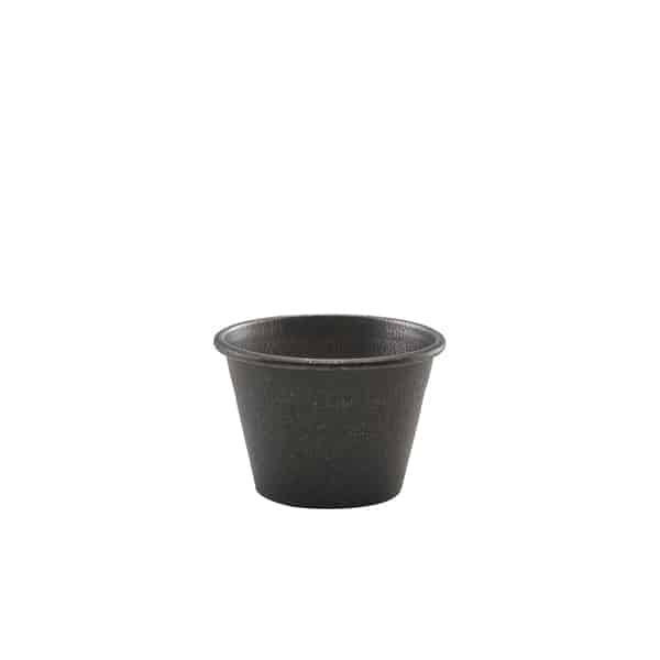 GenWare Black Vintage Steel Ramekin 71ml/ 2.5oz - Pack of 24 1 GenWare Black Vintage Steel Ramekin 71ml/ 2.5oz - Pack of 24