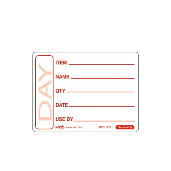 50 X 65mm Removable Red Use By Label - Pack of 500