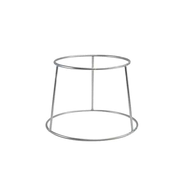 GenWare Silver Anti-Slip Round Buffet Riser 18cm