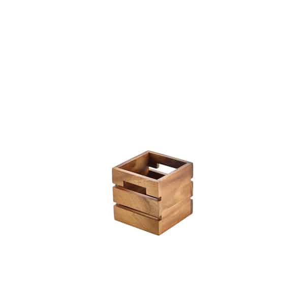 Genware Acacia Wood Box/ Riser 12cm