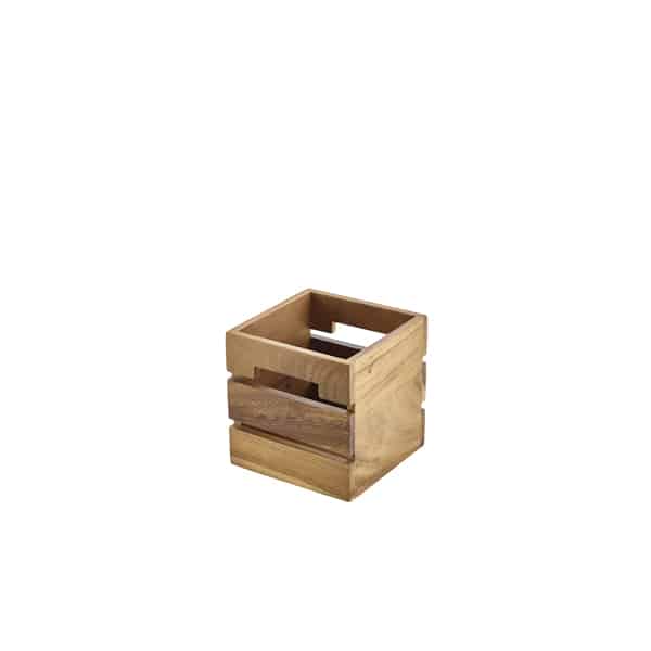 Genware Acacia Wood Box/ Riser 15cm