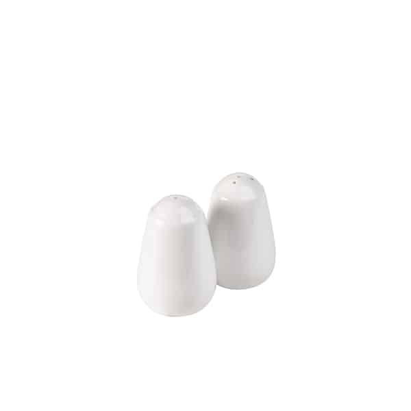 Genware Porcelain Salt Shaker 7cm/ 2.75" - Pack of 6