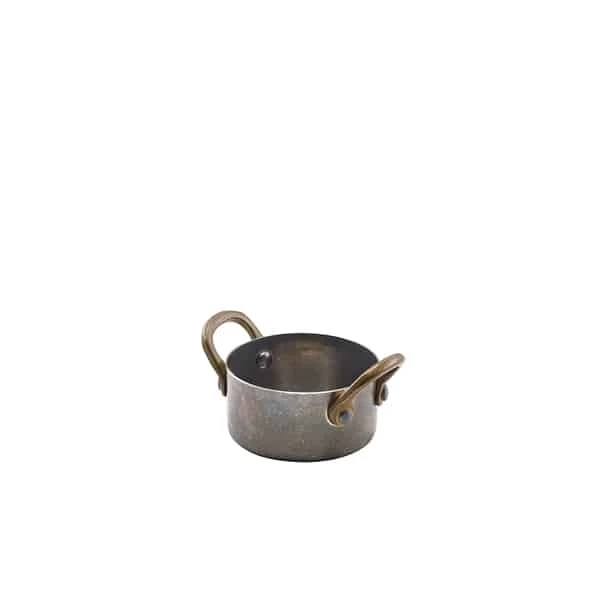 GenWare Vintage Steel Mini Casserole Dish 7 x 3.75cm - Pack of 6 1 GenWare Vintage Steel Mini Casserole Dish 7 x 3.75cm - Pack of 6