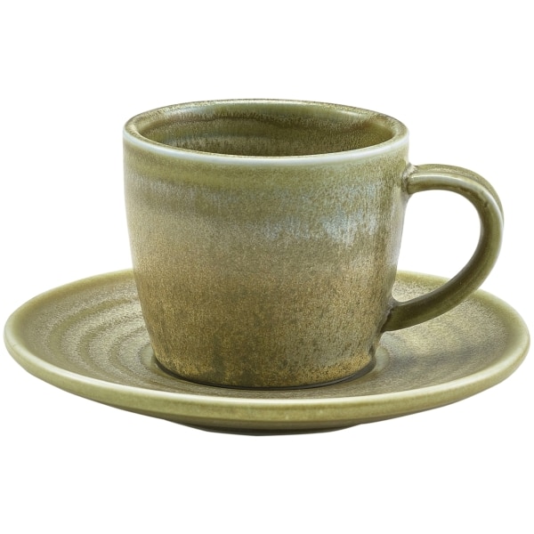 Terra Porcelain Matt Grey Saucer 11.5cm - Pack of 6 2 Terra Porcelain Matt Grey Saucer 11.5cm - Pack of 6 - Image 2