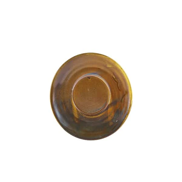 Terra Porcelain Rustic Copper Saucer 14.5cm - Pack of 6 1 Terra Porcelain Rustic Copper Saucer 14.5cm - Pack of 6