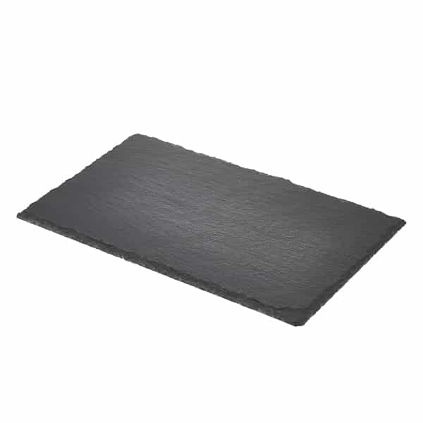 Genware Natural Slate Platter 26.5x16cm GN 1/4 - Pack of 6