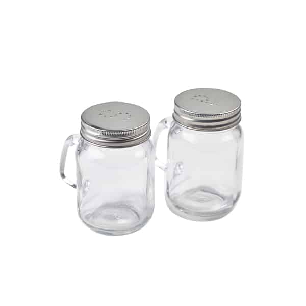 Mason Jar Salt & Pepper Shaker Set