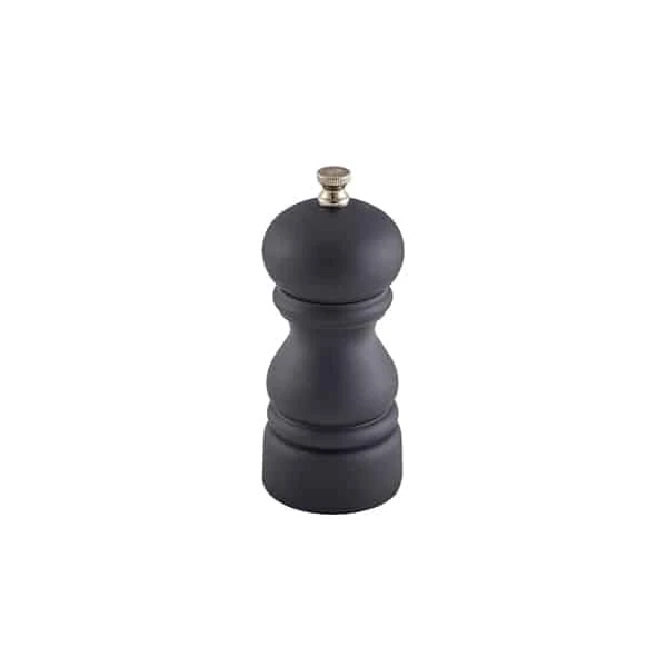 Genware Salt Or Pepper Grinder Matt Black 12.7cm - Pack of 6 1 Genware Salt Or Pepper Grinder Matt Black 12.7cm - Pack of 6
