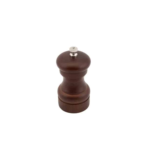 Genware Dark Wood Salt Or Pepper Grinder 10cm