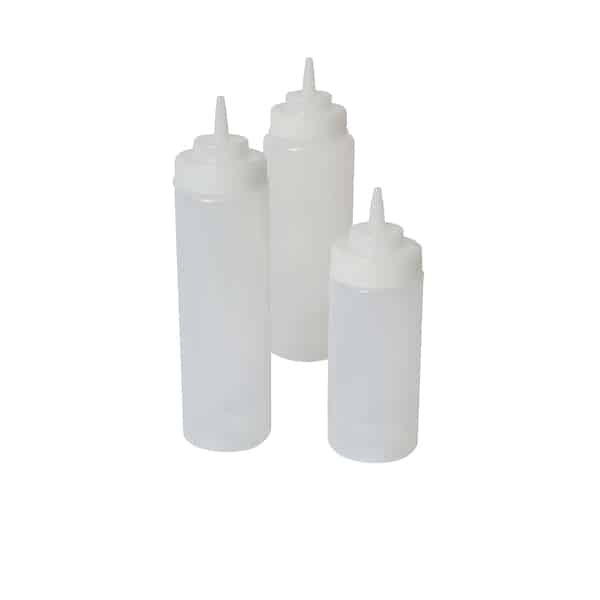 Squeeze Bottle Wide Neck Clear 16oz/ 47cl - Pack of 6