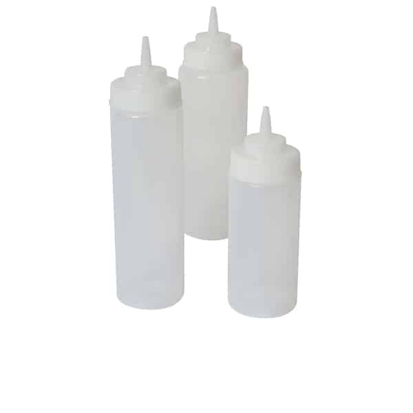 Squeeze Bottle Wide Neck Clear 32oz/ 94cl - Pack of 6