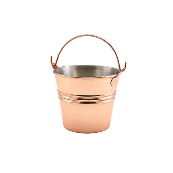 Copper Plated Serving Bucket 10cm Dia - Pack of 12