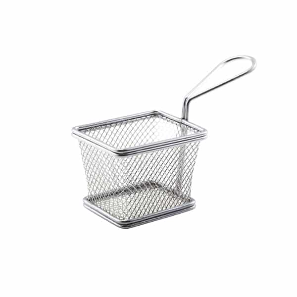 Serving Fry Basket Rectangular 10 X 8 X 7.5cm - Pack of 6