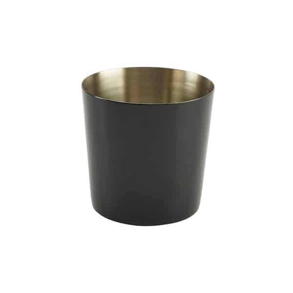 Black Stainless Steel Serving Cup 8.5 x 8.5cm - Pack of 12