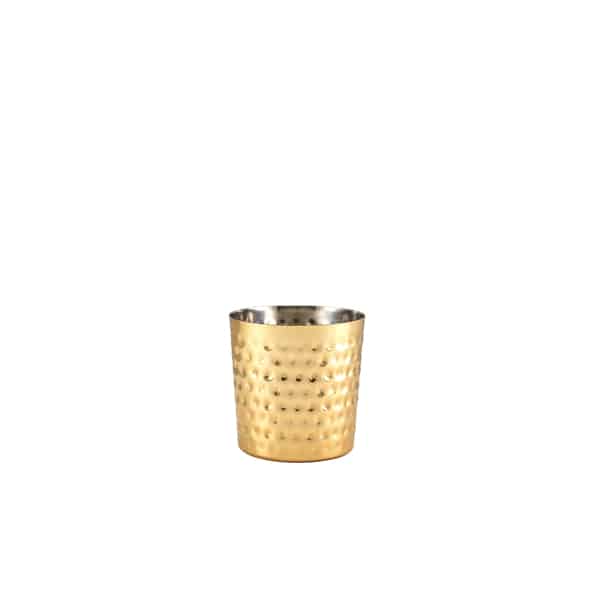 GenWare Gold Plated Hammered Serving Cup 8.5 x 8.5cm - Pack of 12