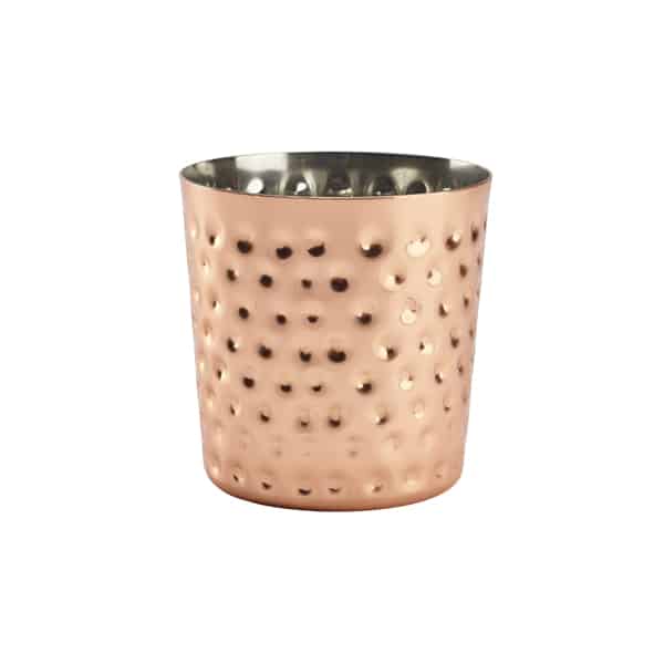 Hammered Copper Plated Serving Cup 8.5 x 8.5cm - Pack of 12