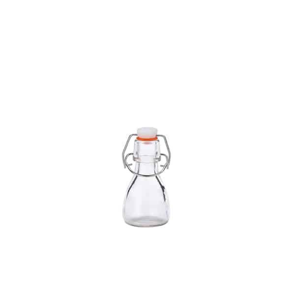 Genware Glass Swing Bottle 7.5cl/ 2.6oz - Pack of 24