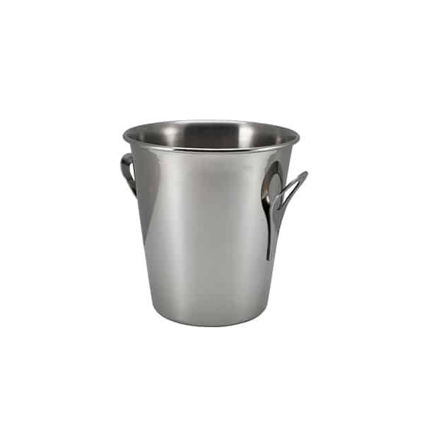S/St. Wine Bucket Tulip Design -St/St Handles