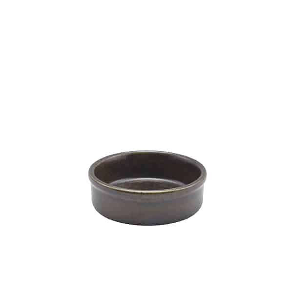 Terra Porcelain Black Tapas Dish 10cm - Pack of 12