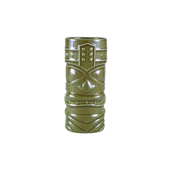 Genware Green Tiki Mug 40cl/ 14oz - Pack of 4 1 Genware Green Tiki Mug 40cl/ 14oz - Pack of 4