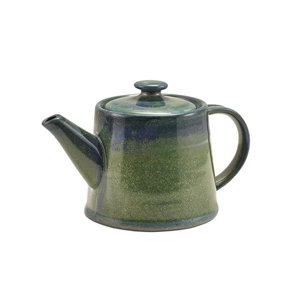 Terra Porcelain Aqua Green Teapot 50cl/17.6oz - Pack of 6