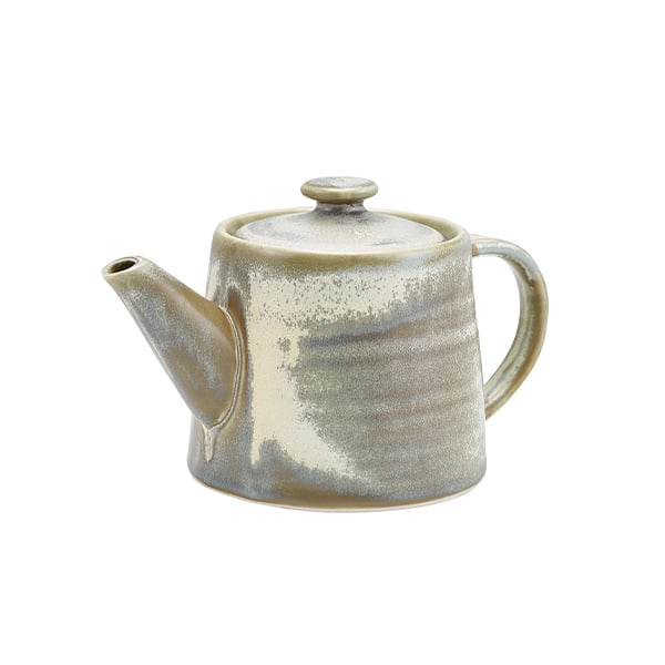 Terra Porcelain Matt Grey Teapot 50cl/ 17.6oz - Pack of 6