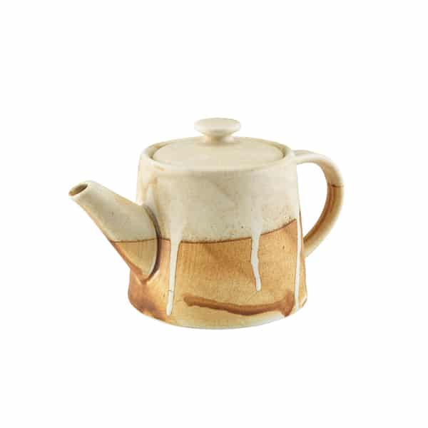 Roko Porcelain Sand Teapot 50cl/ 17.6oz - Pack of 6
