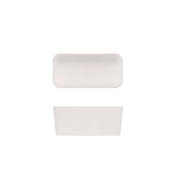 White Tokyo Melamine Middle Bento Box Insert 16.9 x 8.3 x 7cm - Pack of 6