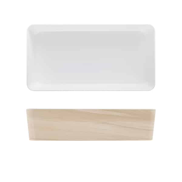 White Oak Tokyo Melamine Bento Outer Box 34.8 x 18 x 7.8cm - Pack of 3