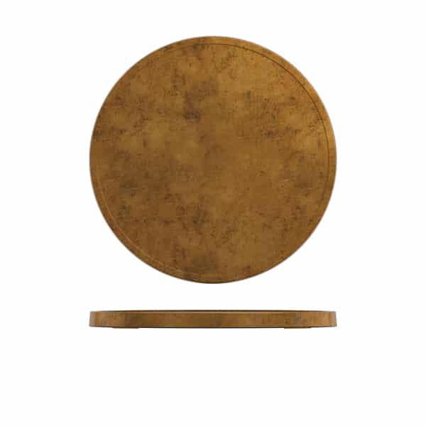 Copper Utah Melamine Round Slab 28.5cm - Pack of 1