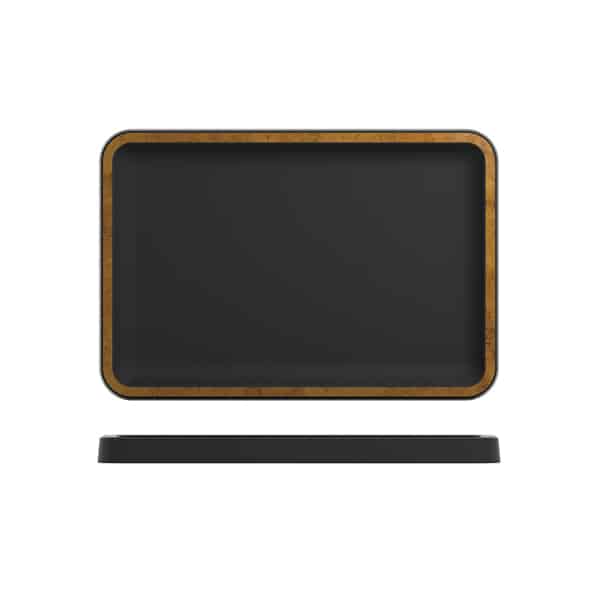 Copper/ Black Utah Melamine Tray 34 x 23cm - Pack of 1
